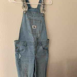 Calvin Klein Ripped Overalls